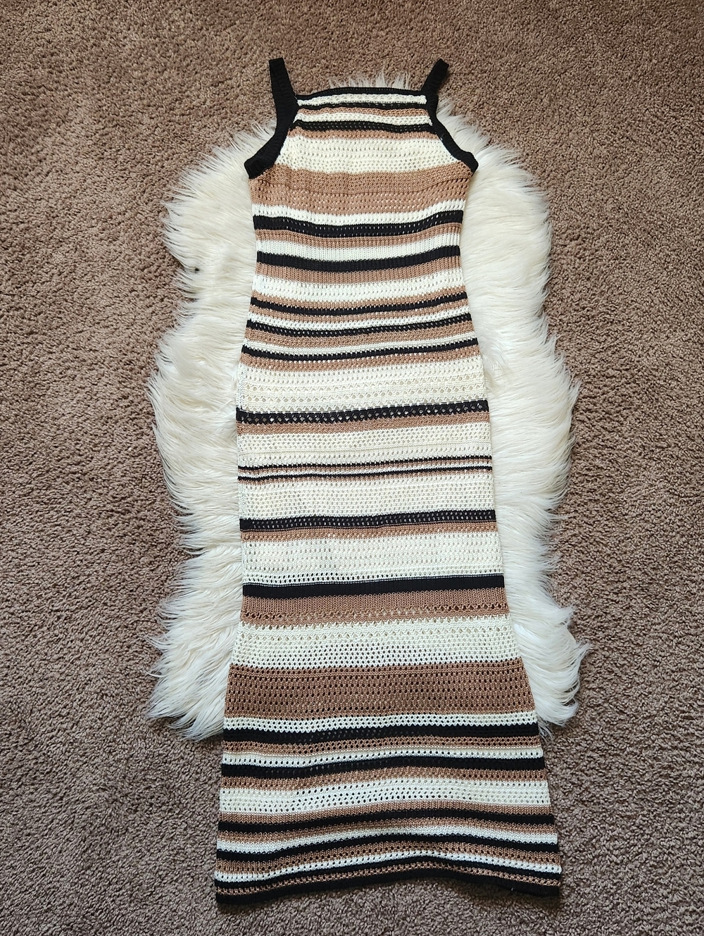 No Comment Striped Knit Dress